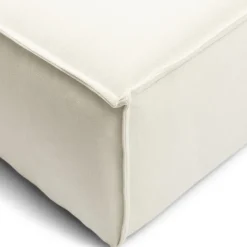 Modulaire Bank Chaise Longue Links The Jagger, Sparkling White, Copperfield Weave