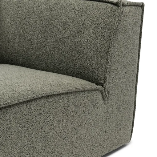 Modulaire Bank The Jagger, Chaise Longue Links, Pale Green