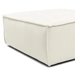 Modulaire Bank Voetenbank The Jagger, Sparkling White, Copperfield Weave