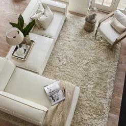 Modulaire Bank Voetenbank The Jagger, Sparkling White, Copperfield Weave