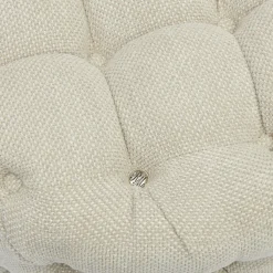Poef Opera, Antique White, Rich Tweed