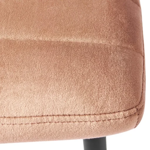 Rockefeller Dining Chair, velvet, blush