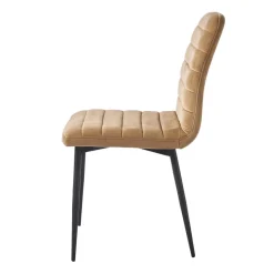 Rockefeller Dining Chair, velvet, cafe latte