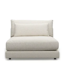 Stephen Center, bouclé, simply white