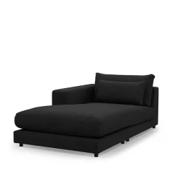 Stephen Chaise Longue Left, celtic weave, caviar