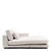 Stephen Chaise Longue Right, rich tweed, antique white