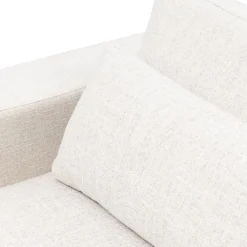 Stephen Corner Arm Left, rich tweed, antique white