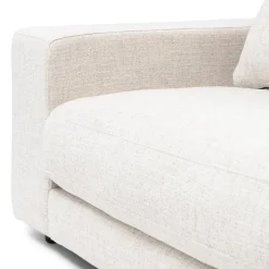 Stephen Corner Arm Right, rich tweed, antique white