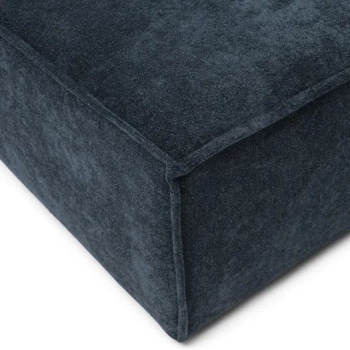 The Jagger Corner, french weave, deep blue