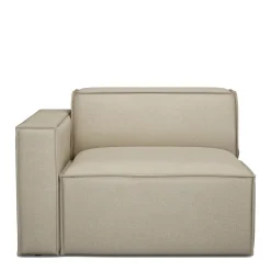 The Jagger Corner Left, oxford weave, flanders flax