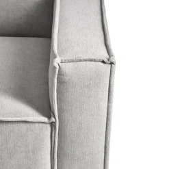 The Jagger Corner Right, velvet, platinum