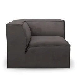 The Jagger Corner, scottish suede, noir