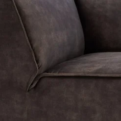 The Jagger Corner, velvet, grimaldi grey