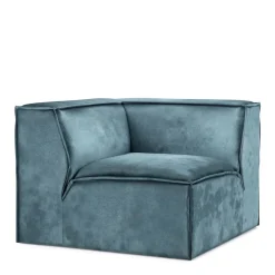 The Jagger Corner, velvet, petrol