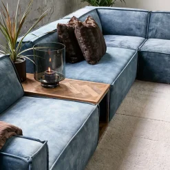 The Jagger Corner, velvet, petrol