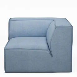 The Jagger Corner, washed cotton, ice blue