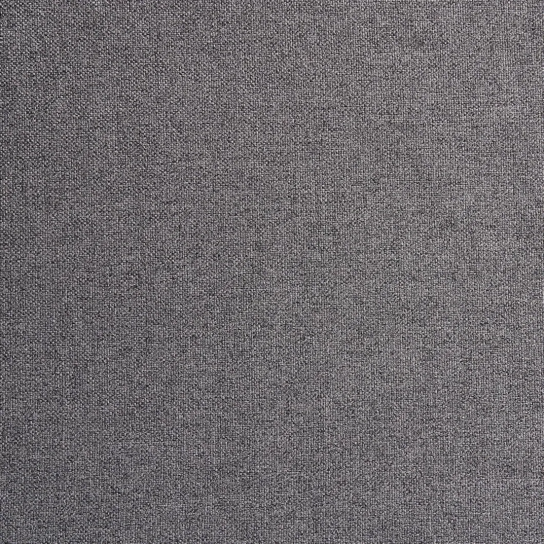 The Jagger Footstool, oxford weave, steel grey