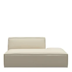 The Jagger Lounger Left, oxford weave, flanders flax