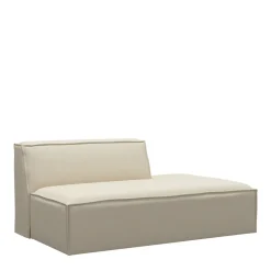The Jagger Lounger Left, oxford weave, flanders flax