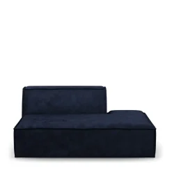 The Jagger Lounger Right, velvet, estate blue
