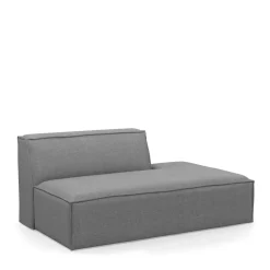 The Jagger Lounger Right, washed cotton, grey