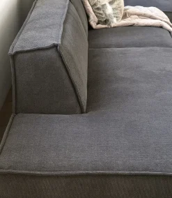 The Jagger Lounger Right, velvet, golden beige