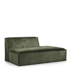 The Jagger Lounger Right, velvet, ivy