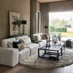 The Mark II Center, bouclé, simply white