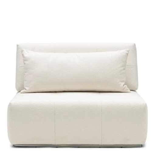 The Mark II Center XL, bouclé, simply white