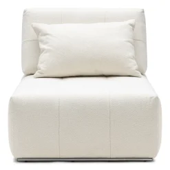 The Mark II Chaise Longue, bouclé, simply white