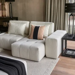 The Mark II Chaise Longue, bouclé, simply white