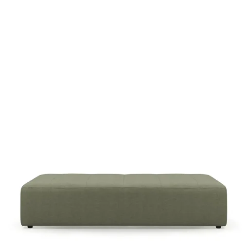 Verona Outdoor Footstool XL, sunbrella heritage, leaf