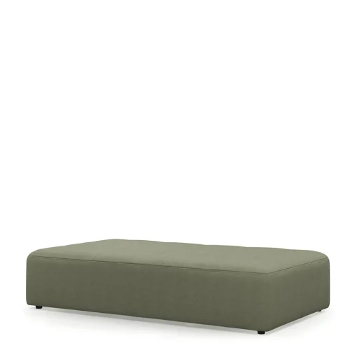 Verona Outdoor Footstool XL, sunbrella heritage, leaf