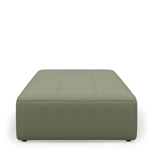 Verona Outdoor Footstool XL, sunbrella heritage, leaf