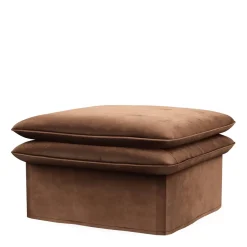 Voetenbank Continental, Chocolate, 105x90
