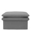 Voetenbank Continental, Grey, 80 x 80