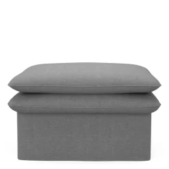 Voetenbank Continental, Grey, 80 x 80