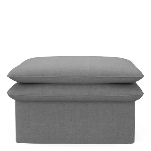 Voetenbank Continental, Grey, 80 x 80