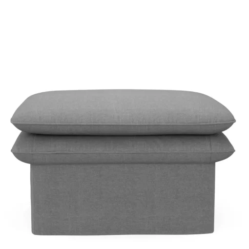 Voetenbank Continental, Grey, 80 x 80