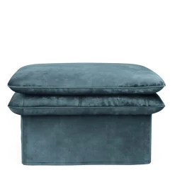 Voetenbank Continental, Petrol, 80 x 80