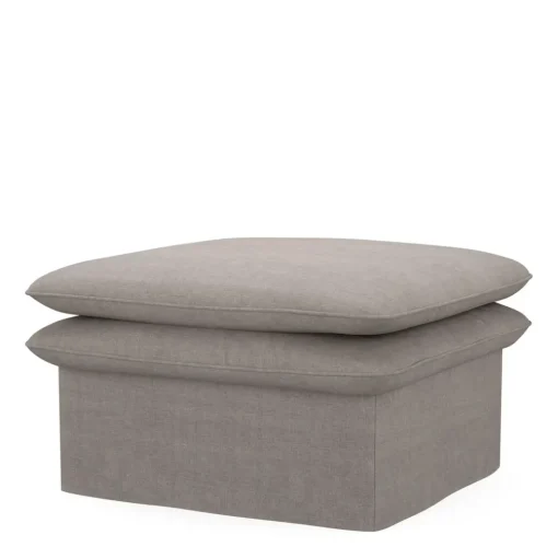 Voetenbank Continental, Stone, 80 x 80