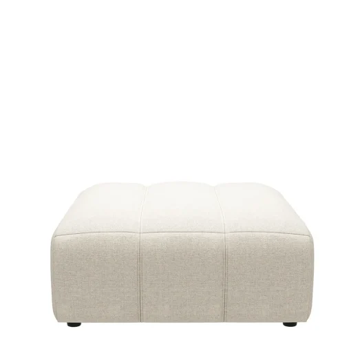 Voetenbank Martinique, Antique White, Rich Tweed