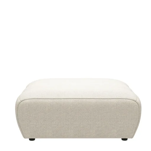 Voetenbank Martinique, Antique White, Rich Tweed
