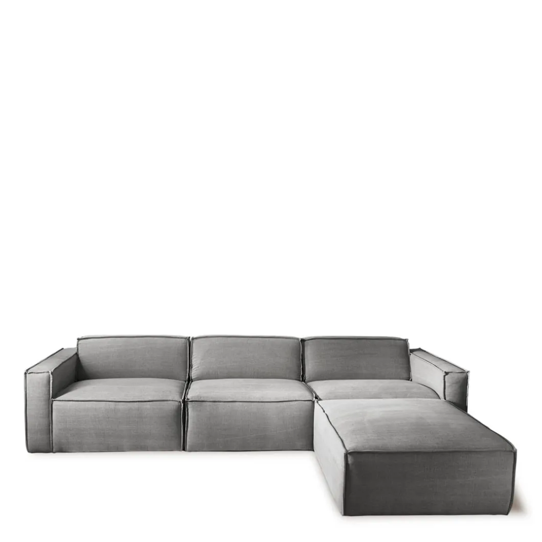 Voetenbank The Jagger, Grey