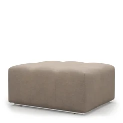 Voetenbank The Mark II, Melting Silver, 90x75