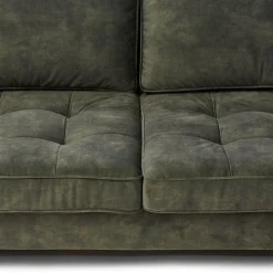 West Houston Corner Sofa Chaise Longue Left, velvet I, grimaldi grey