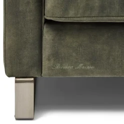 West Houston Corner Sofa Chaise Longue Left, velvet I, grimaldi grey