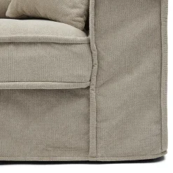 3,5-zits bank Metropolis, Soft Beige, Chenille Jacquard Vogue