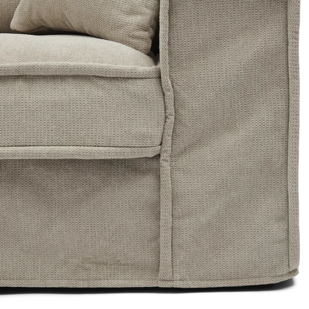 3,5-zits bank Metropolis, Soft Beige, Chenille Jacquard Vogue