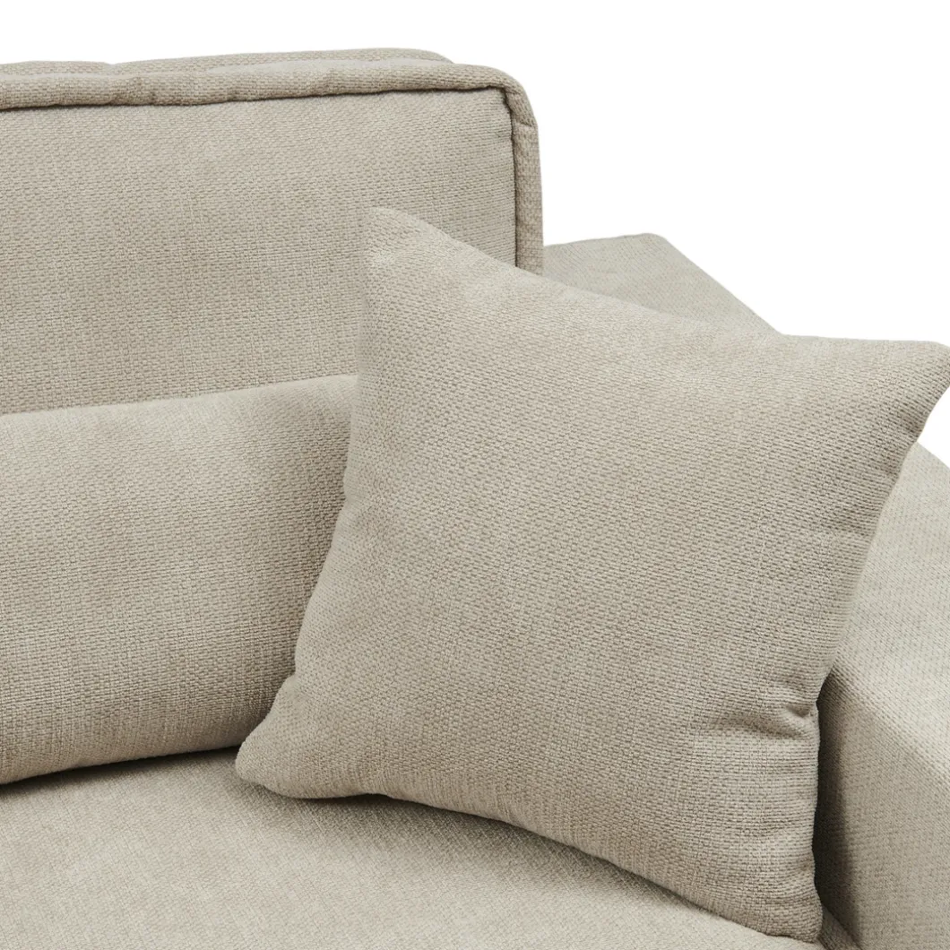 3,5-zits bank Metropolis, Soft Beige, Chenille Jacquard Vogue